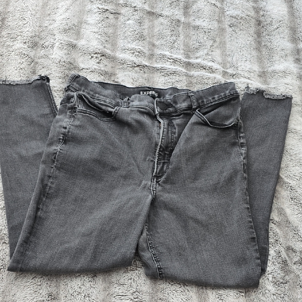 Express Charcoal Denim Pants